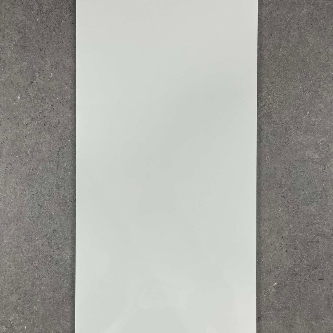 White Polished Nano Sealed Rectified Porcelain Tile 4770 600 × 300 mm