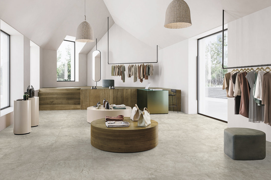 Osman White Travertine Look Rectified Matt Porcelain Tile 4354 600 × 600 mm